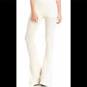NWT Show Me Your Mumu Ivory Lace Flair Pants